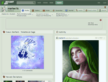 Tablet Screenshot of mariee16.deviantart.com