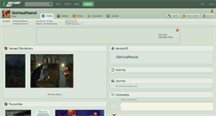 Desktop Screenshot of gloriouspeanut.deviantart.com