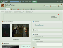 Tablet Screenshot of gloriouspeanut.deviantart.com