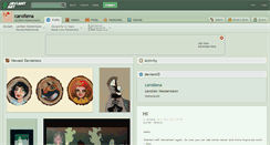 Desktop Screenshot of caroliena.deviantart.com
