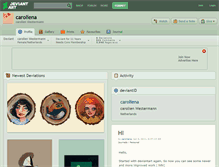 Tablet Screenshot of caroliena.deviantart.com