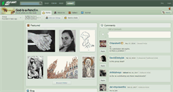 Desktop Screenshot of god-is-a-pencil.deviantart.com