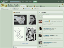 Tablet Screenshot of god-is-a-pencil.deviantart.com