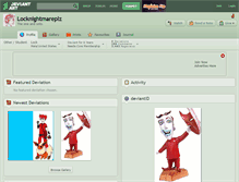 Tablet Screenshot of locknightmareplz.deviantart.com