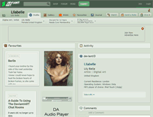Tablet Screenshot of lilabelle.deviantart.com