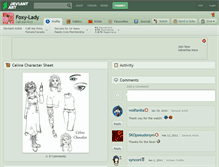 Tablet Screenshot of foxy-lady.deviantart.com