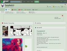 Tablet Screenshot of funnydork23.deviantart.com