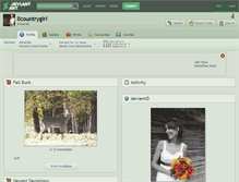 Tablet Screenshot of llcountrygirl.deviantart.com