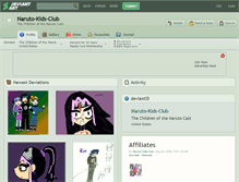 Tablet Screenshot of naruto-kids-club.deviantart.com