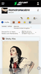 Mobile Screenshot of momoiromacabre.deviantart.com