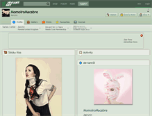 Tablet Screenshot of momoiromacabre.deviantart.com