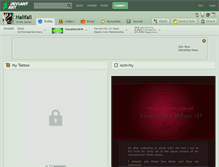 Tablet Screenshot of hailfall.deviantart.com