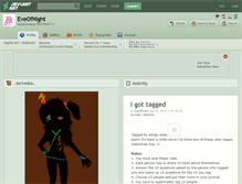 Tablet Screenshot of eveofnight.deviantart.com