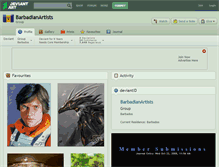 Tablet Screenshot of barbadianartists.deviantart.com