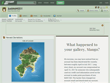 Tablet Screenshot of justmango.deviantart.com