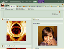 Tablet Screenshot of milica.deviantart.com