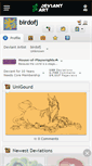 Mobile Screenshot of birdofj.deviantart.com