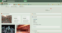 Desktop Screenshot of leaf-star.deviantart.com