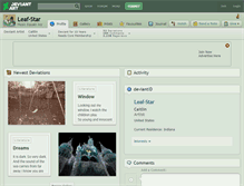 Tablet Screenshot of leaf-star.deviantart.com