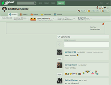 Tablet Screenshot of emotional-silence.deviantart.com