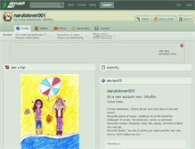 Tablet Screenshot of narutolover001.deviantart.com