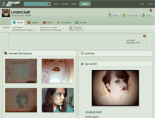 Tablet Screenshot of lindorlindt.deviantart.com