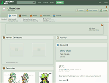 Tablet Screenshot of chiru-chan.deviantart.com