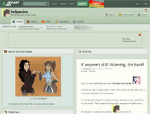 Tablet Screenshot of hellpassion.deviantart.com