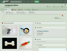 Tablet Screenshot of candypopcreations.deviantart.com
