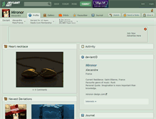 Tablet Screenshot of mironor.deviantart.com