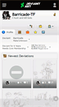 Mobile Screenshot of barricade-tf.deviantart.com