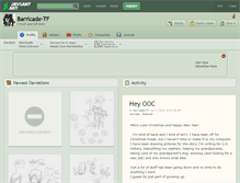 Tablet Screenshot of barricade-tf.deviantart.com