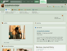 Tablet Screenshot of mrsjustindrewbieber.deviantart.com