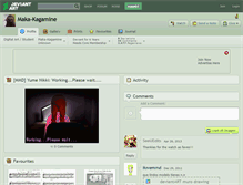 Tablet Screenshot of maka-kagamine.deviantart.com