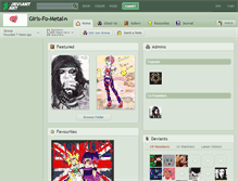 Tablet Screenshot of girls-fo-metal.deviantart.com