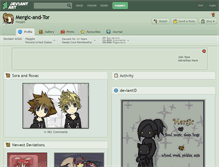 Tablet Screenshot of mergic-and-tor.deviantart.com