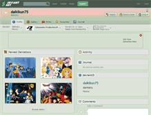 Tablet Screenshot of daikikun75.deviantart.com