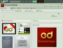 Tablet Screenshot of ed-elementaldesign.deviantart.com