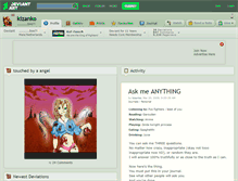 Tablet Screenshot of kizanko.deviantart.com