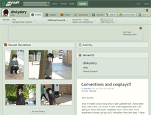 Tablet Screenshot of dinkydory.deviantart.com