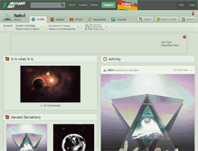 Tablet Screenshot of hekvl.deviantart.com
