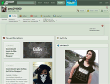 Tablet Screenshot of amy291000.deviantart.com