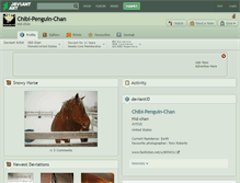 Tablet Screenshot of chibi-penguin-chan.deviantart.com
