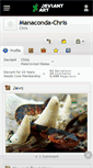 Mobile Screenshot of manaconda-chris.deviantart.com