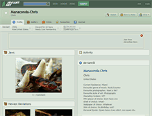 Tablet Screenshot of manaconda-chris.deviantart.com