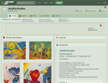 Tablet Screenshot of jellyfishstudios.deviantart.com