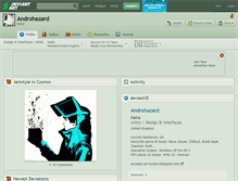 Tablet Screenshot of androhazard.deviantart.com