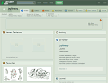Tablet Screenshot of jaylineay.deviantart.com