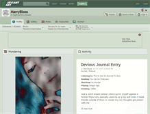 Tablet Screenshot of marrybloos.deviantart.com
