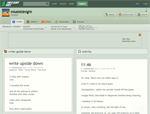 Tablet Screenshot of inkatmidnight.deviantart.com